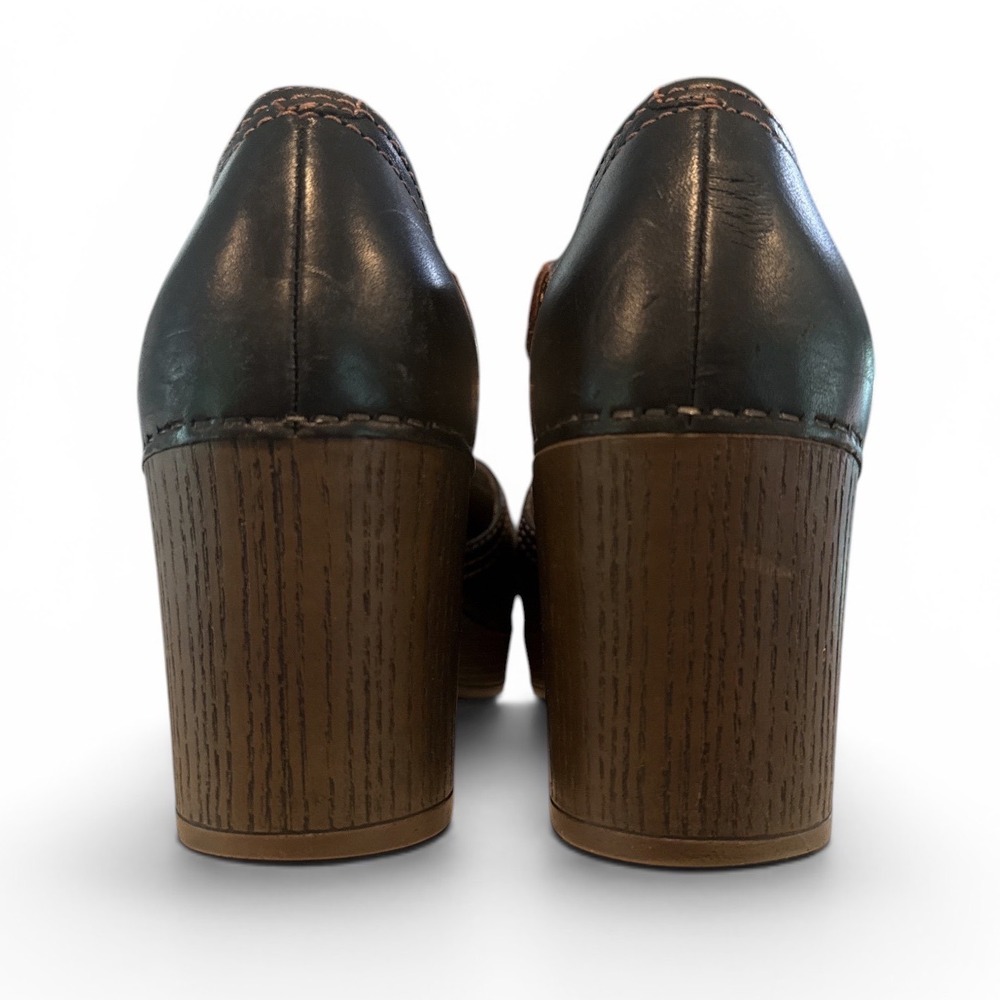 Dansko Leather Mary Jane Clog Heels Size 40 - Picture 2 of 5